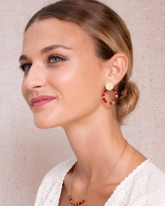 boucles d'oreilles rétro sakura