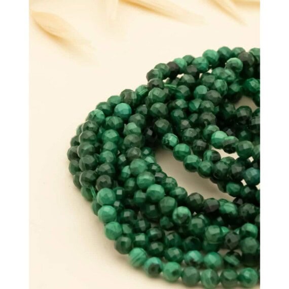 boucles d'oreilles rétro sakura malachite