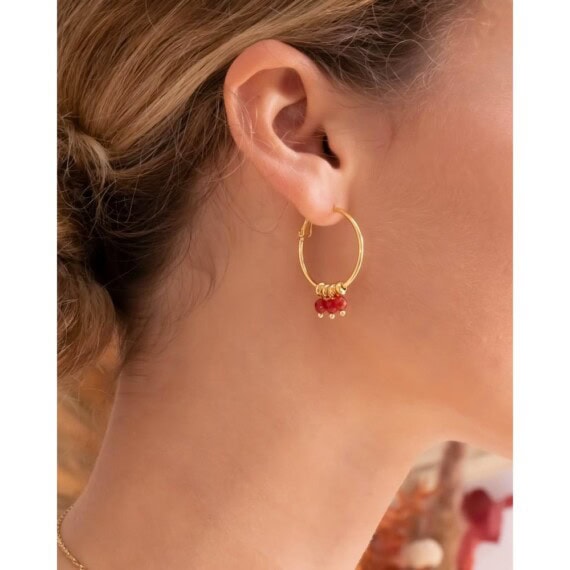 boucles perles sakura