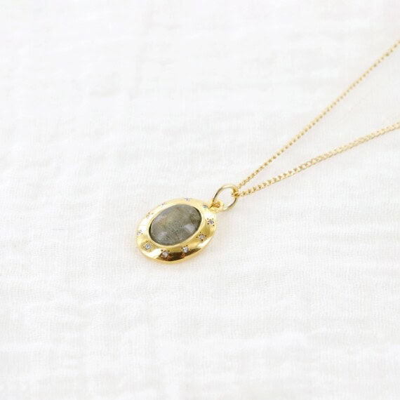 collier pia labradorite