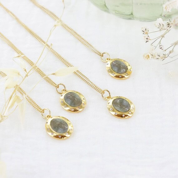 collier pia labradorite