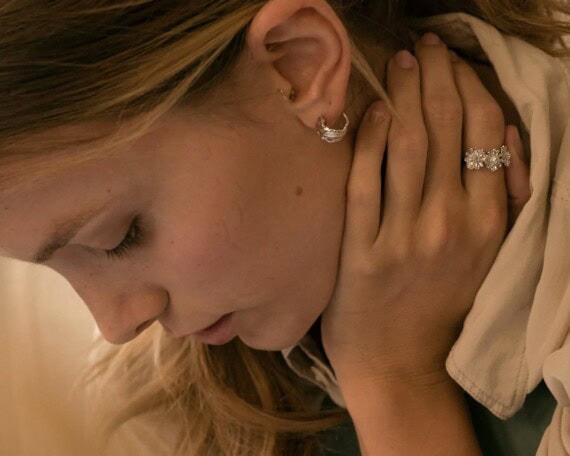 bague femme fleur marguerite ET