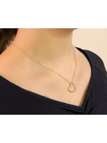 Collier coeur Delphéa