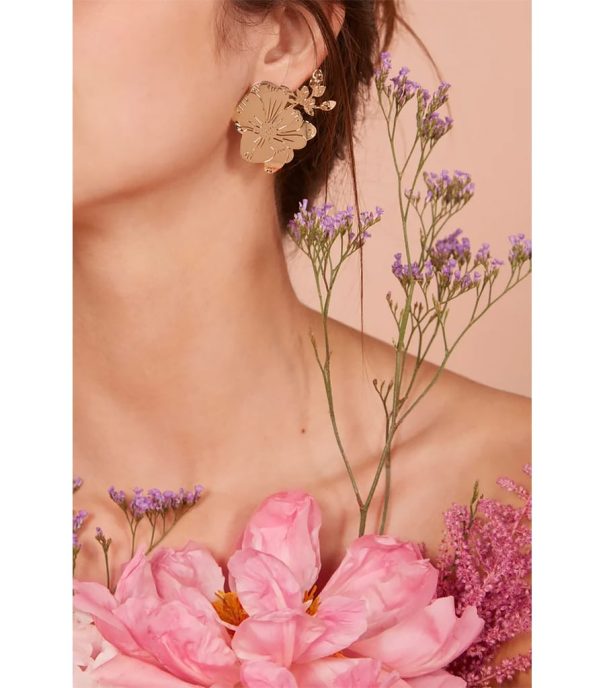 Boucles d'oreilles thalia fleurs