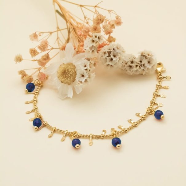 bracelet sakura hanae pampilles lapis lazuli