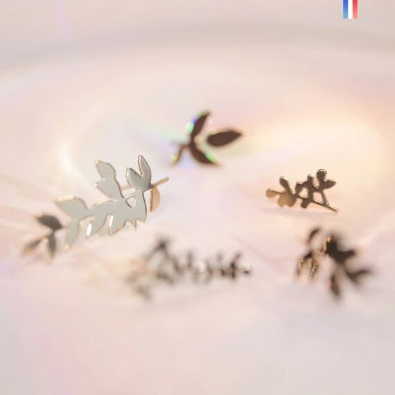 boucles d'oreilles collection végétale