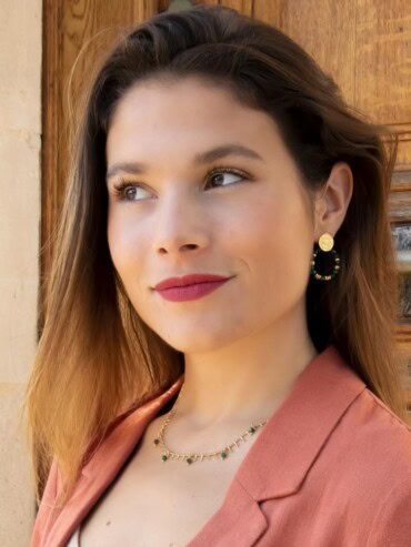 Collier sakura hanaé en pierres fines