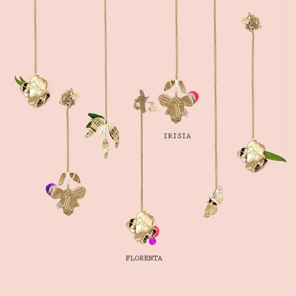 colliers fleurs florenta et irisia