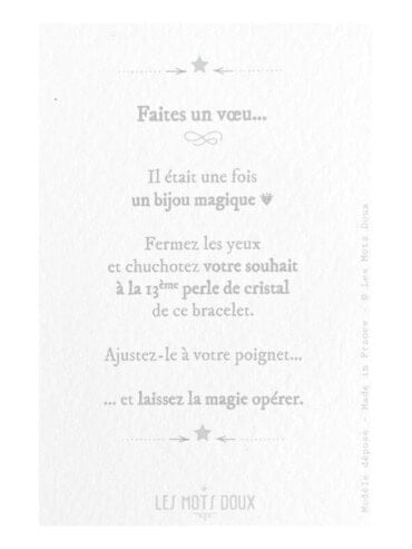 Bracelet Faites un Vœu