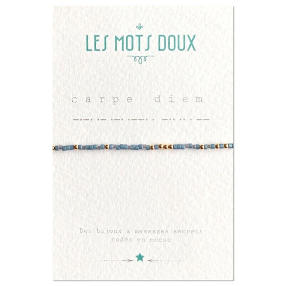 bracelet Carpe Diem - Bijou en code morse à message