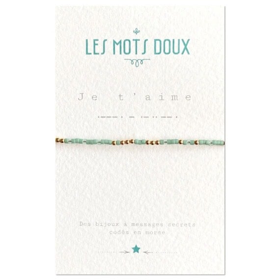 bracelet Je t'aime - Bijou en code morse à message