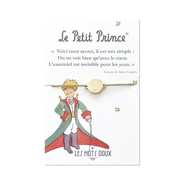 Braclet médaille Le Petit Prince plaqué or