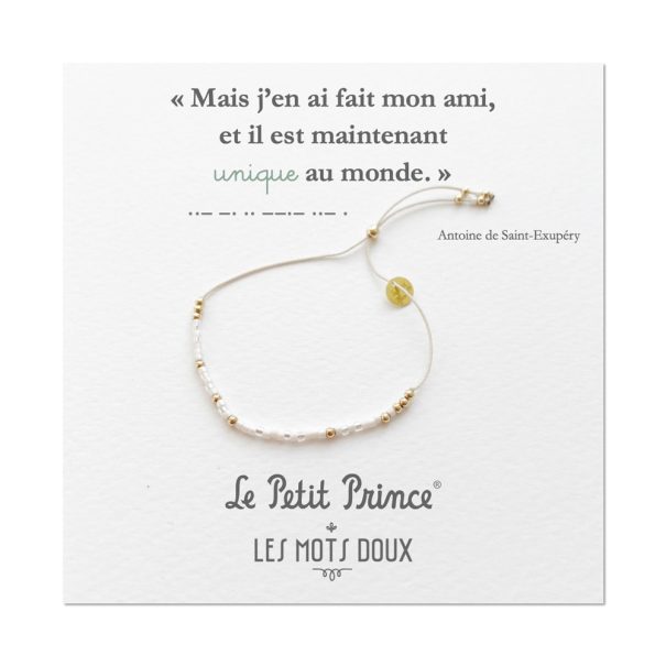 Bracelet le Petit Prince - Unique- code morse