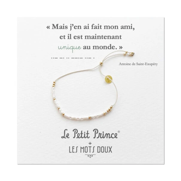 Bracelet le Petit Prince - Unique- code morse