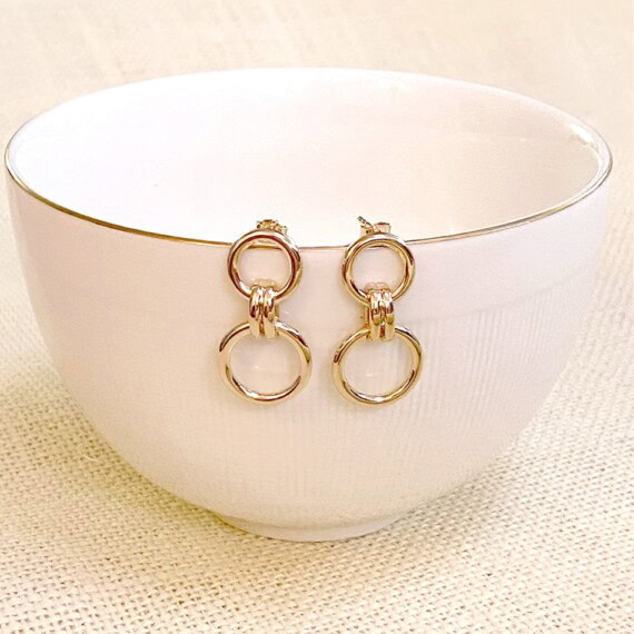 boucles d'oreilles tamara en plaqué or