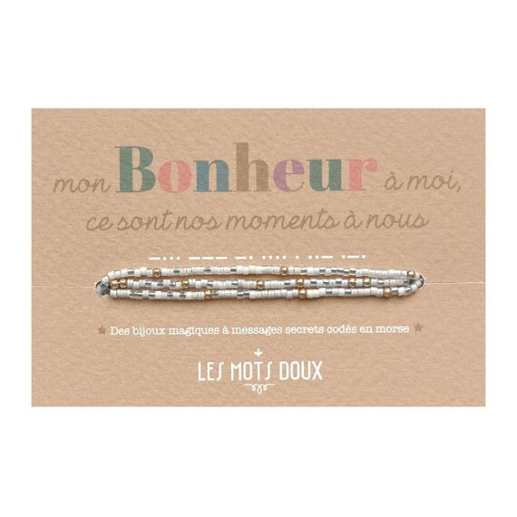 Bracelet mon Bonheur en code morse