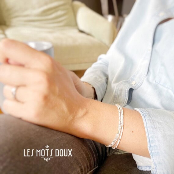 Bracelet mon Bonheur en code morse