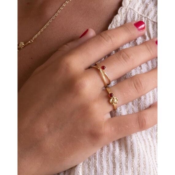 Bague croisée Belle – Image 2