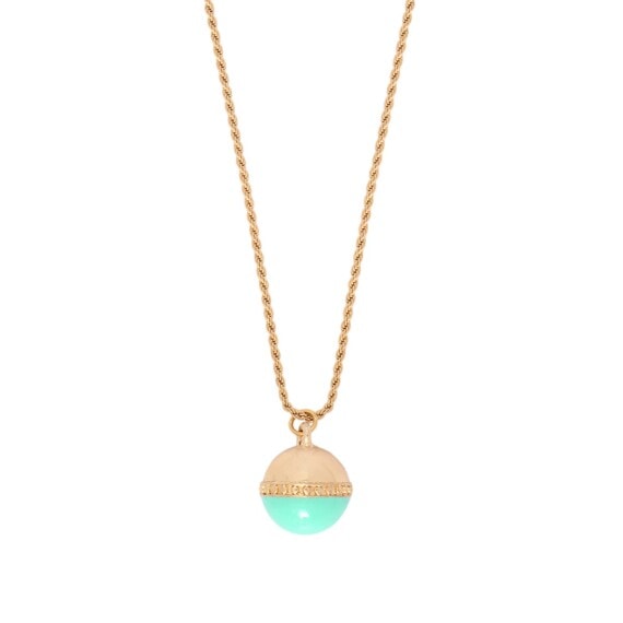 Collier sphère turquoise fuji
