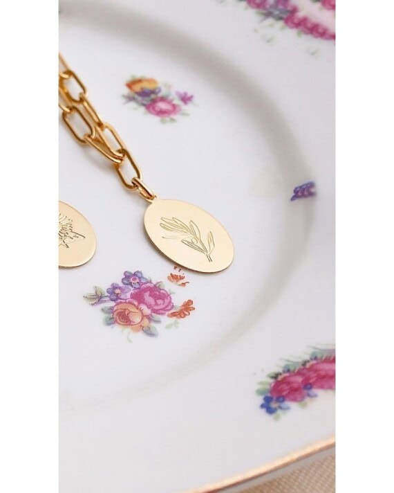 collier medaille olivier