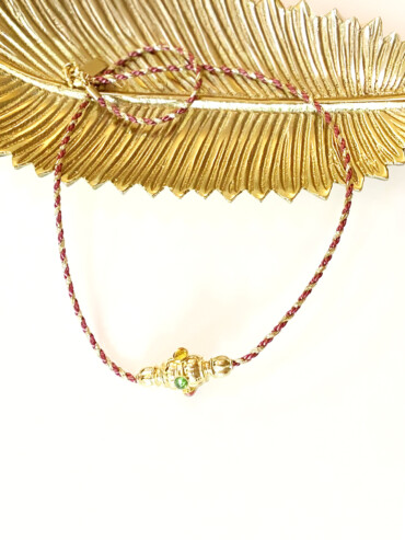 Collier fantaisie moulin cordon doré or fin
