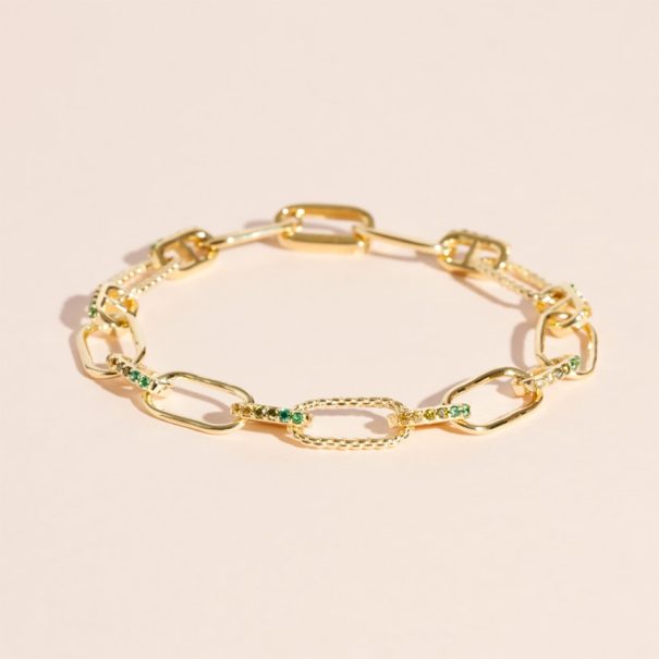 bracelet rheya zircons verts