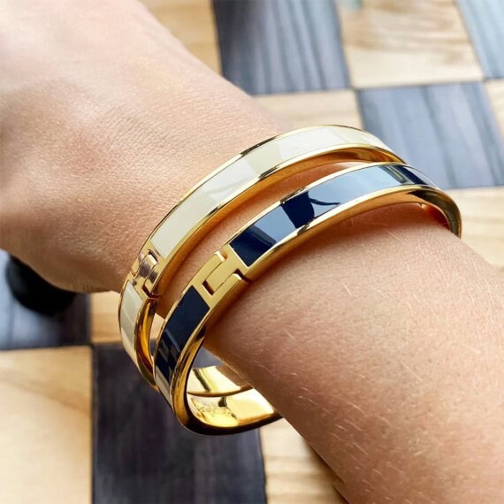 bracelet fermoir bangle sable