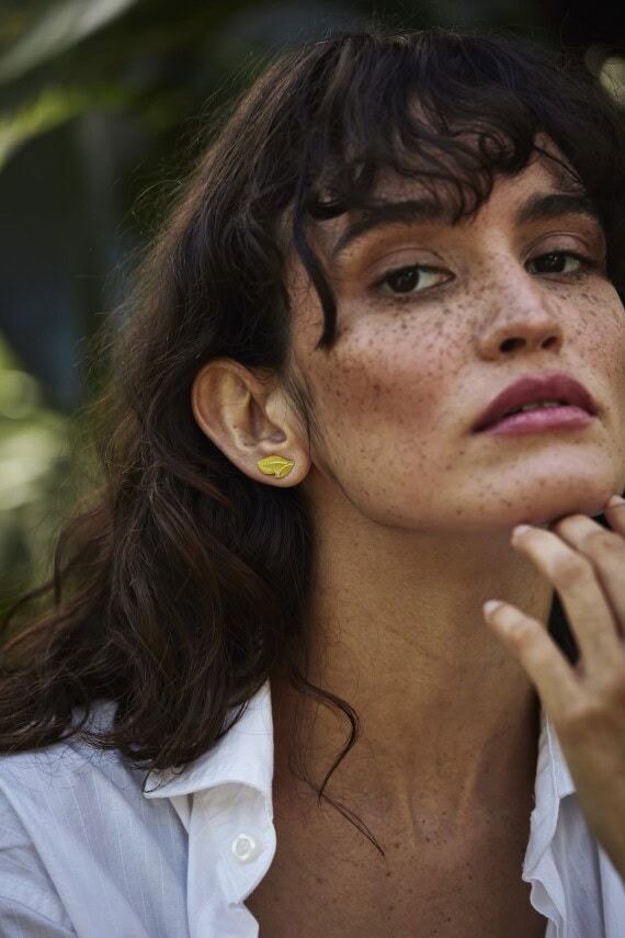 boucles d'oreilles climbers asymétriques magnolia