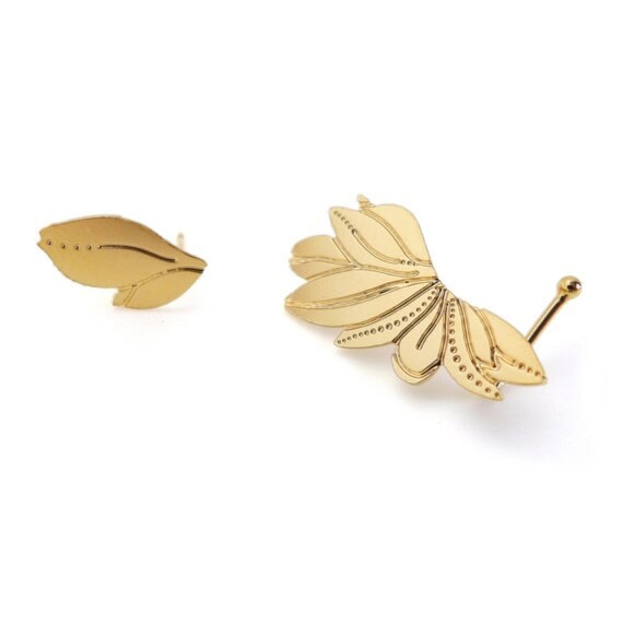 boucles d'oreilles climbers asymétriques magnolia