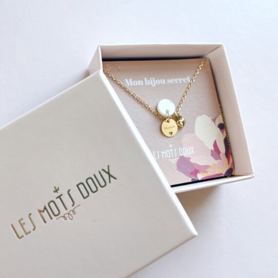 collier message secret maman les mots doux