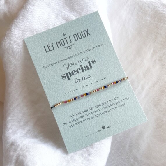 bracelet en code morse you are special to me