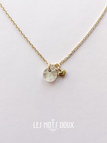 Collier médaille Je t'aime