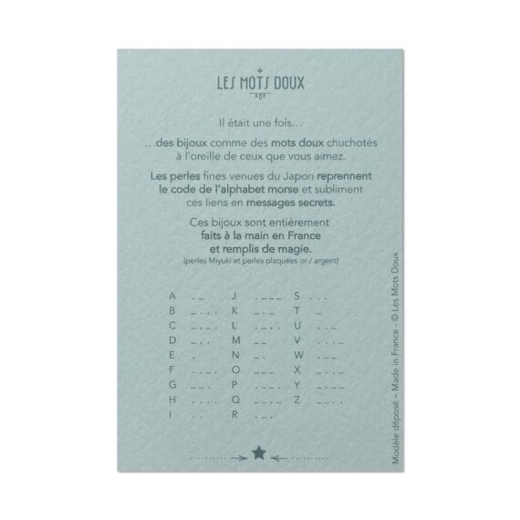 bracelet en code morse you are special to me