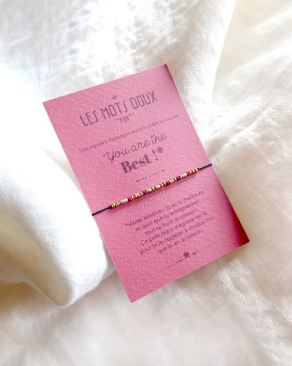 bracelet code morse secret You are The Best