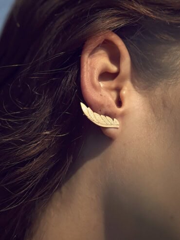 Boucles d'oreilles Climbers Plumes