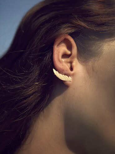 Boucles d'oreilles Climbers Plumes