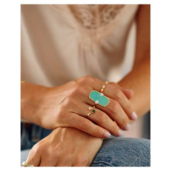 Bague turquoise Sangha version claire de be maad