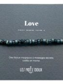 Bracelet homme love code morse - Les mots doux
