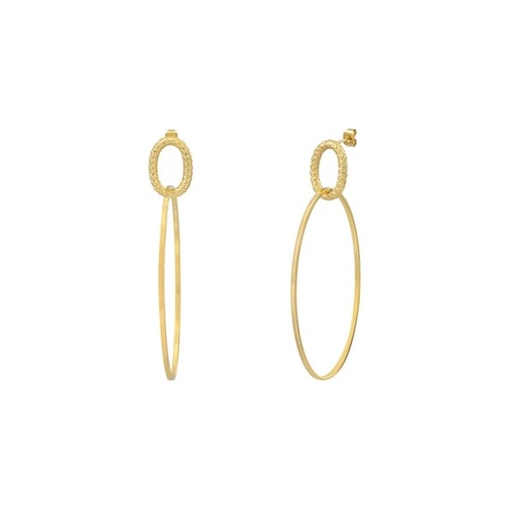 boucles d'oreilles Mue 2 anneaux
