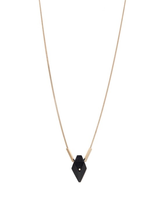 Collier perle de bois noir CINAP