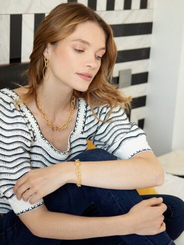 Bracelet grands maillons Mue