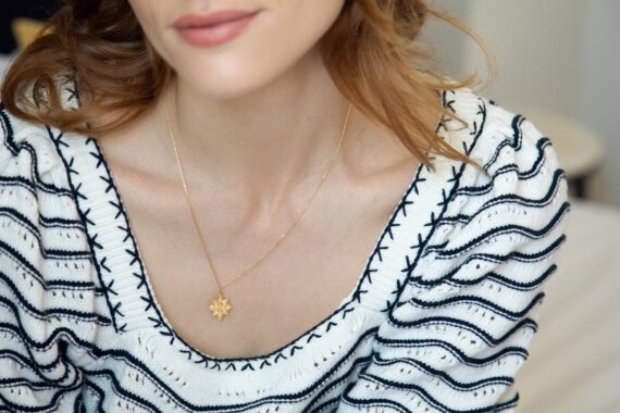 Collier flocon femme
