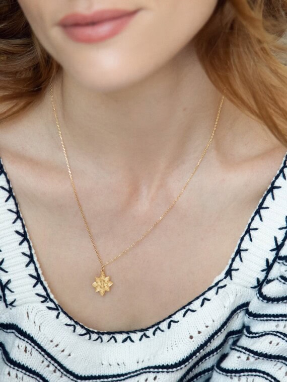 Collier flocon femme zoom