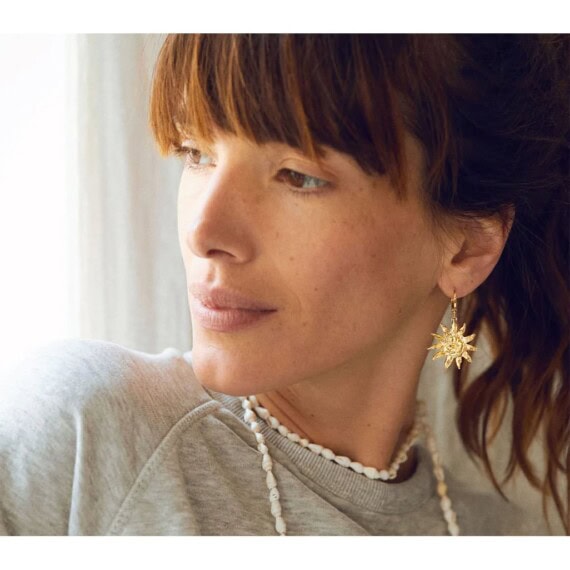 boucle d'oreille soleil hera femme elise tsikis