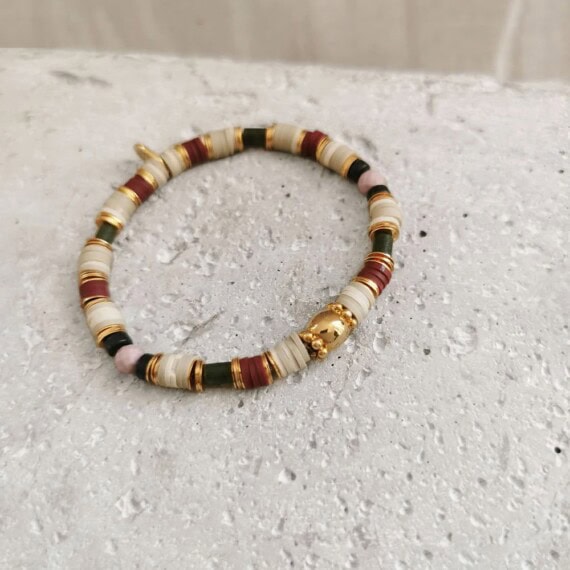 Bracelet élastique bordeaux