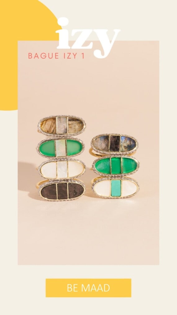 Bague Izy 1 Onyx vert – Image 3