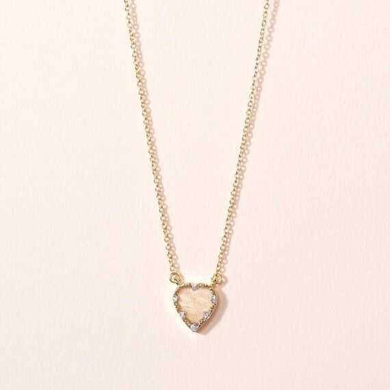 Collier lima quartz rutile doré par Be Maad
