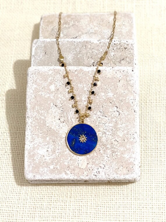 Collier avalon lapis lazuli