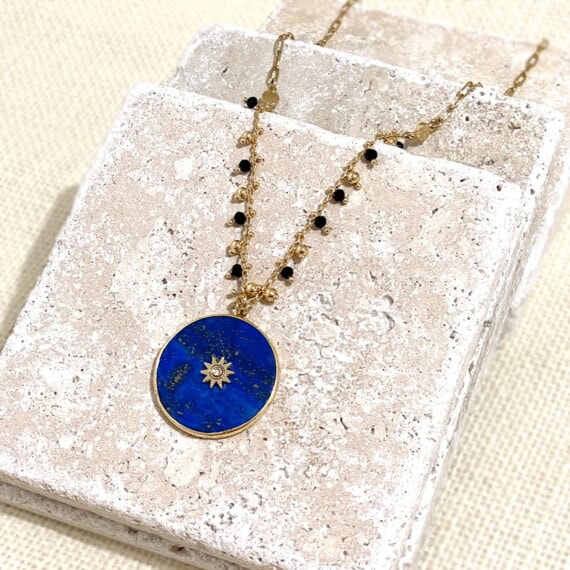 Collier avalon lapis lazuli