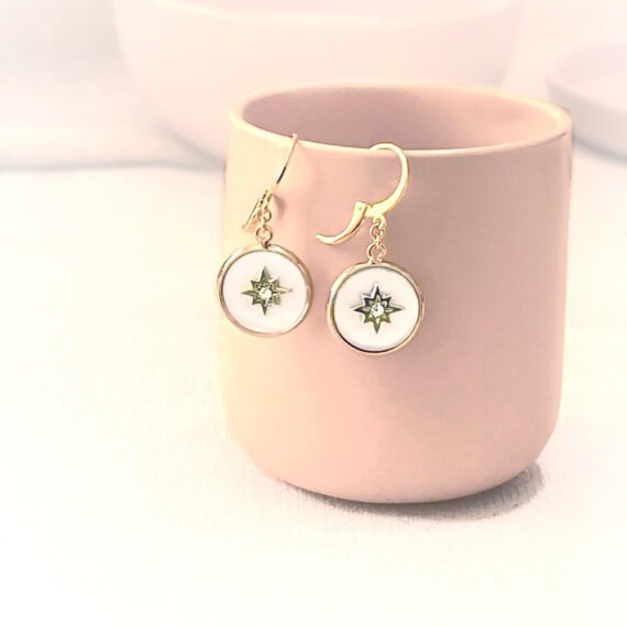 boucles d'oreilles mina nacre étoile